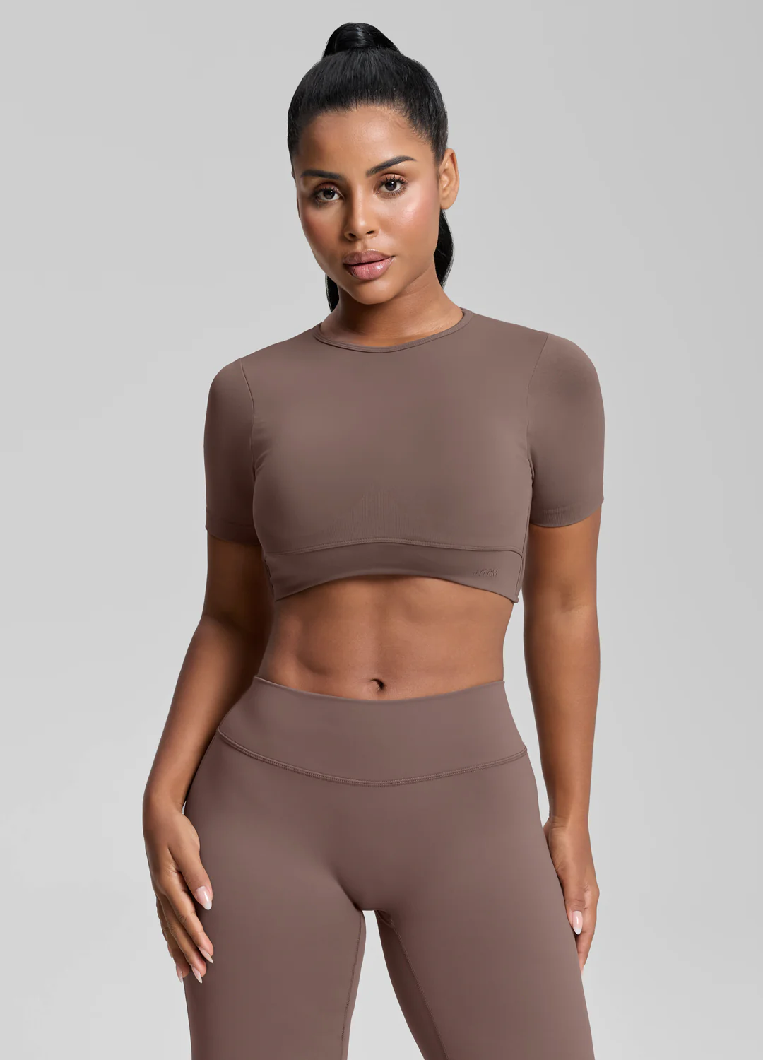 Ultrasculpt Crew Neckline Backless Removable Bra Cups Seamless Crop Top - Image 5
