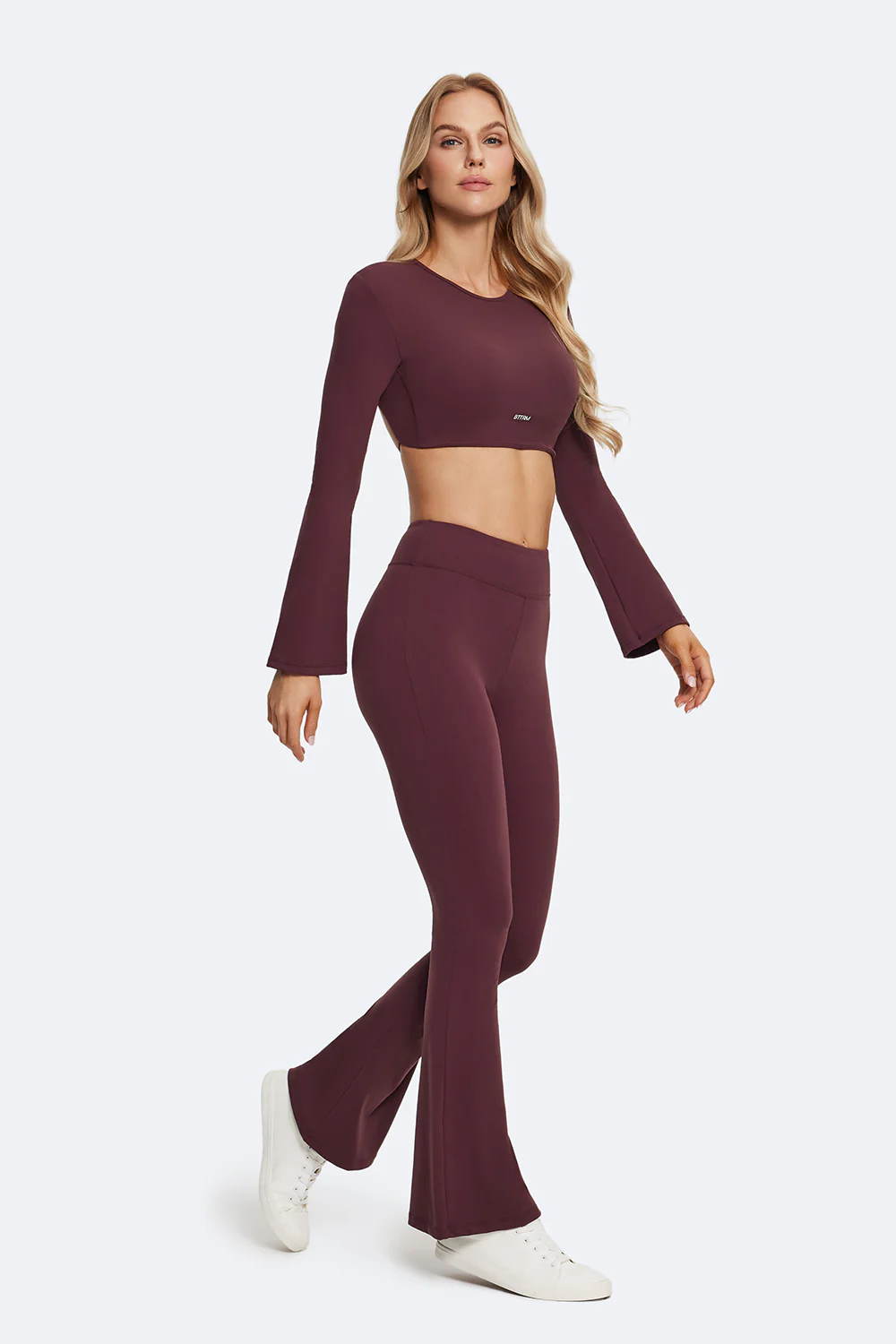 Backless Full-Sleeve Crop Top - Image 2