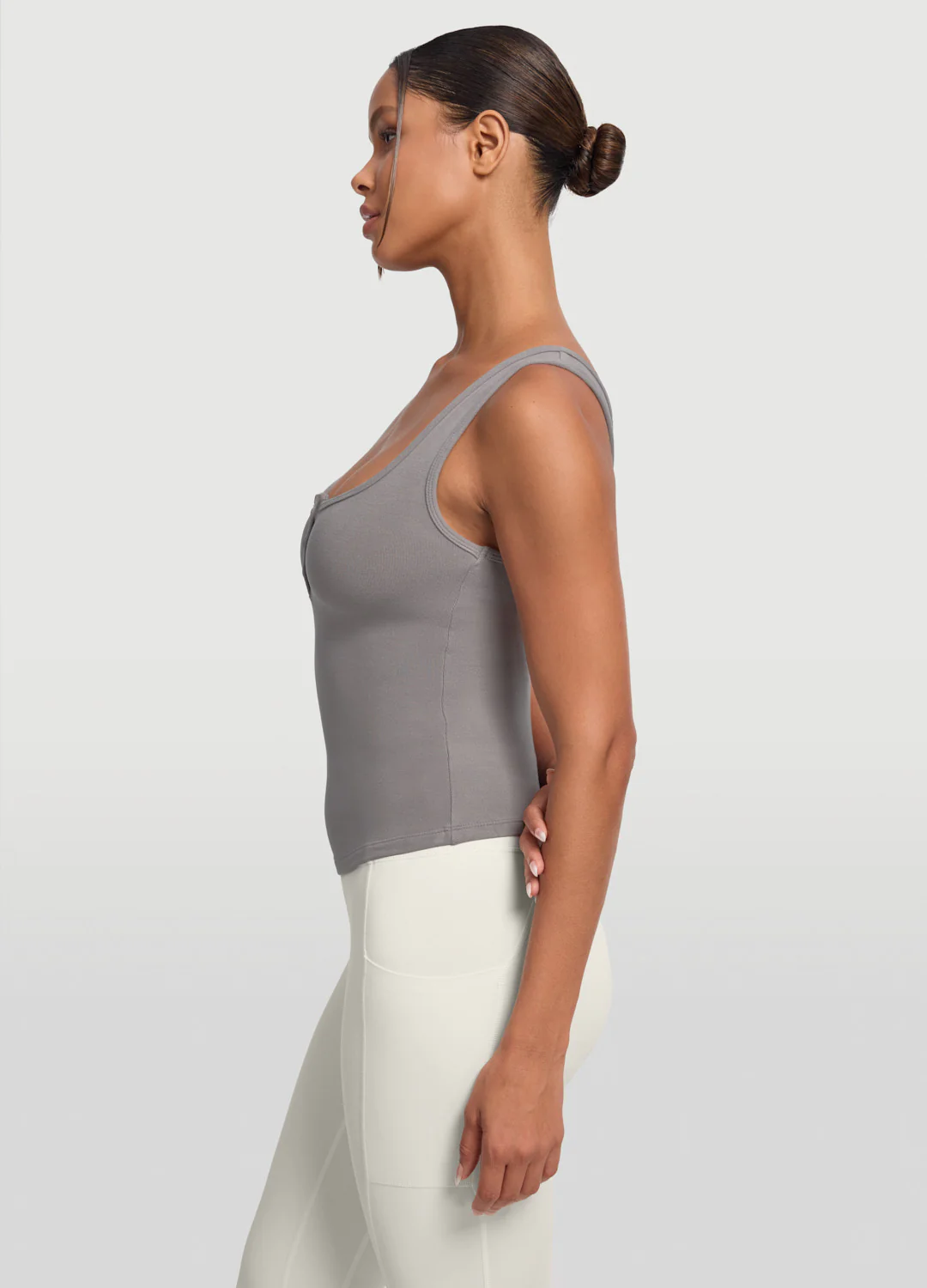 Button Front Tank Top - Image 2