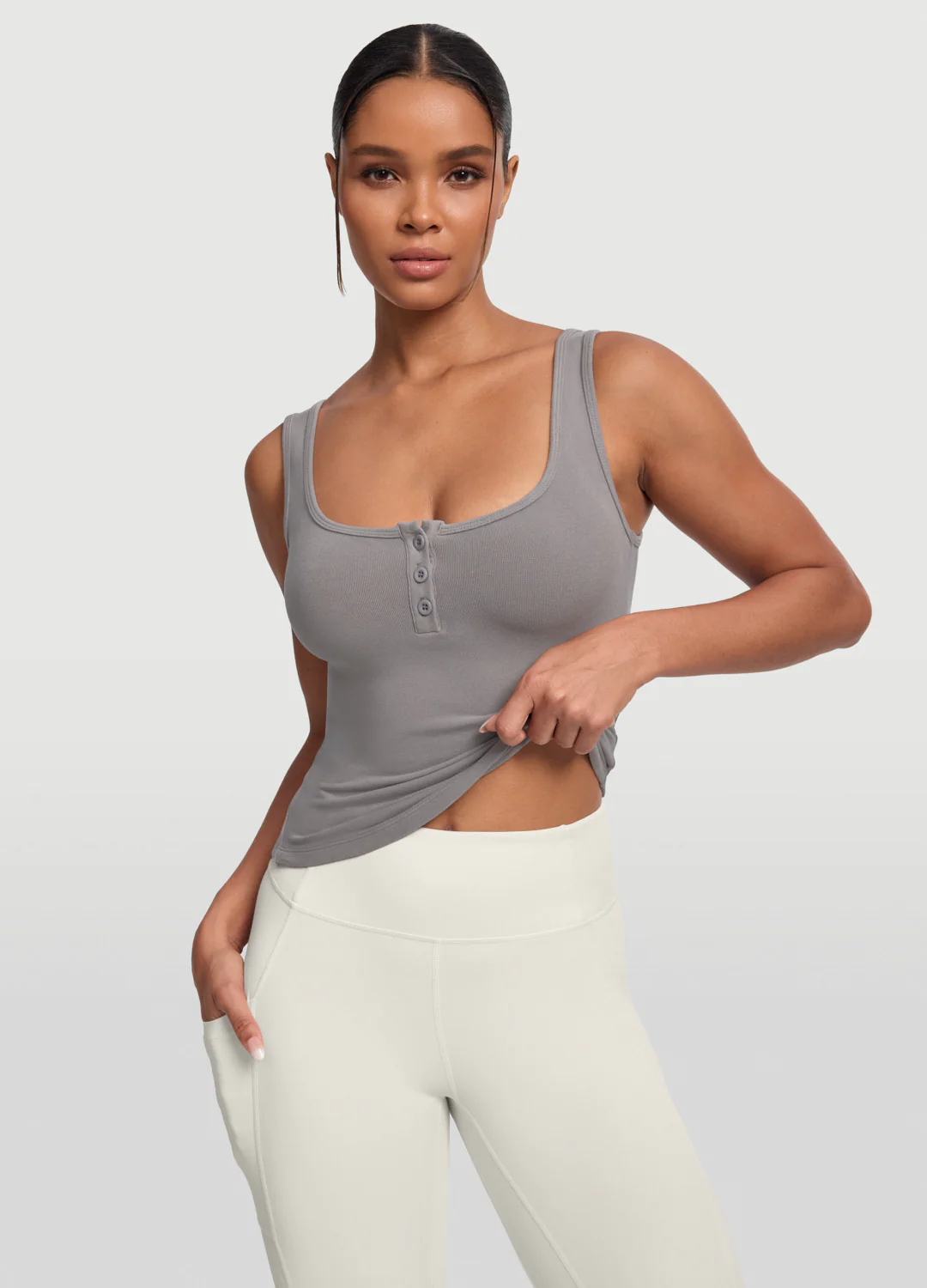 Button Front Tank Top - Image 5