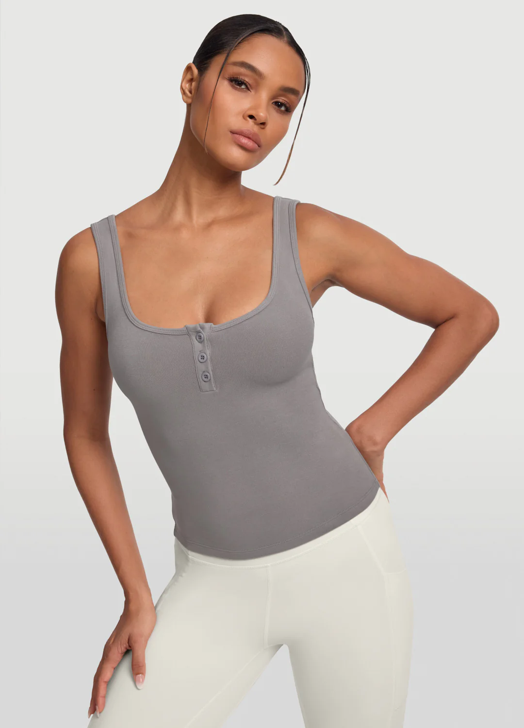 Button Front Tank Top - Image 6