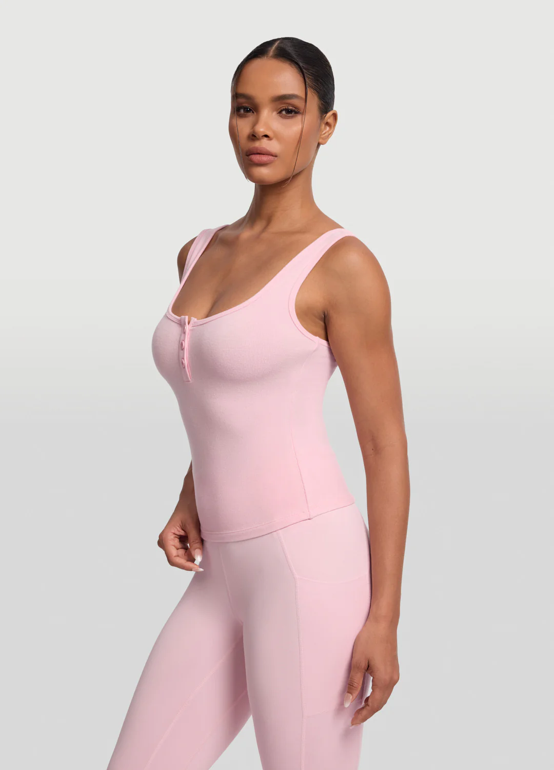 Button Front Tank Top - Image 2