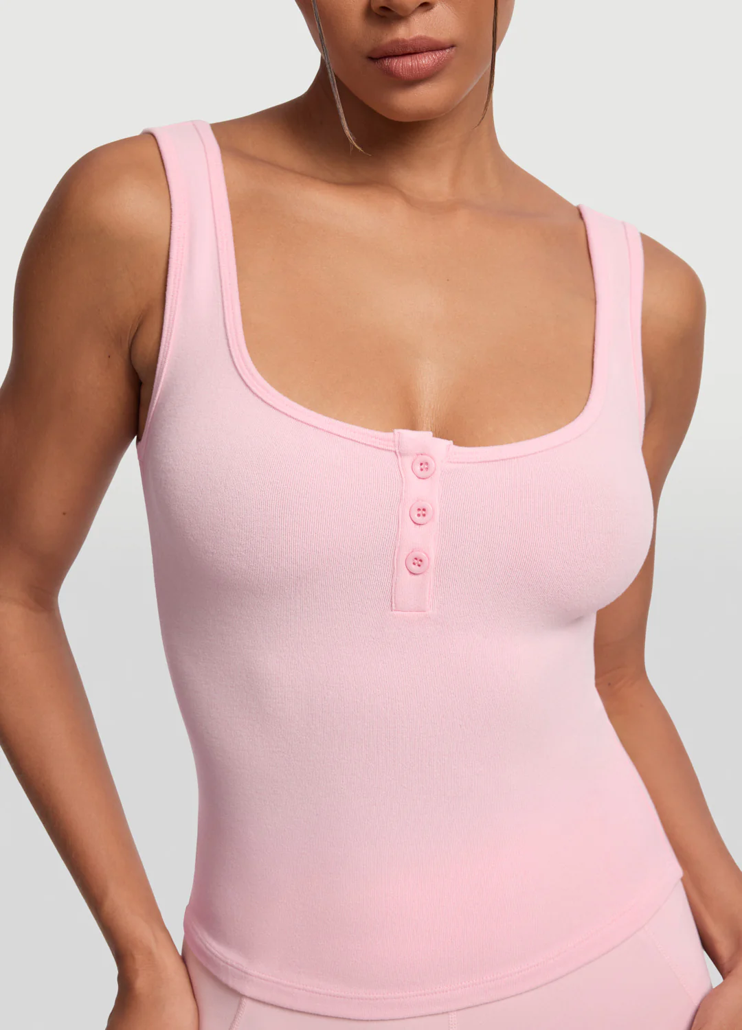 Button Front Tank Top - Image 4