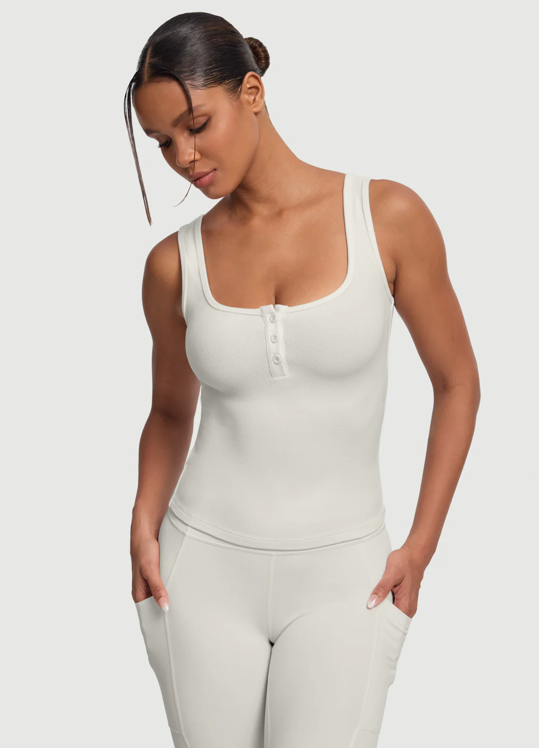 Button Front Tank Top - Image 5