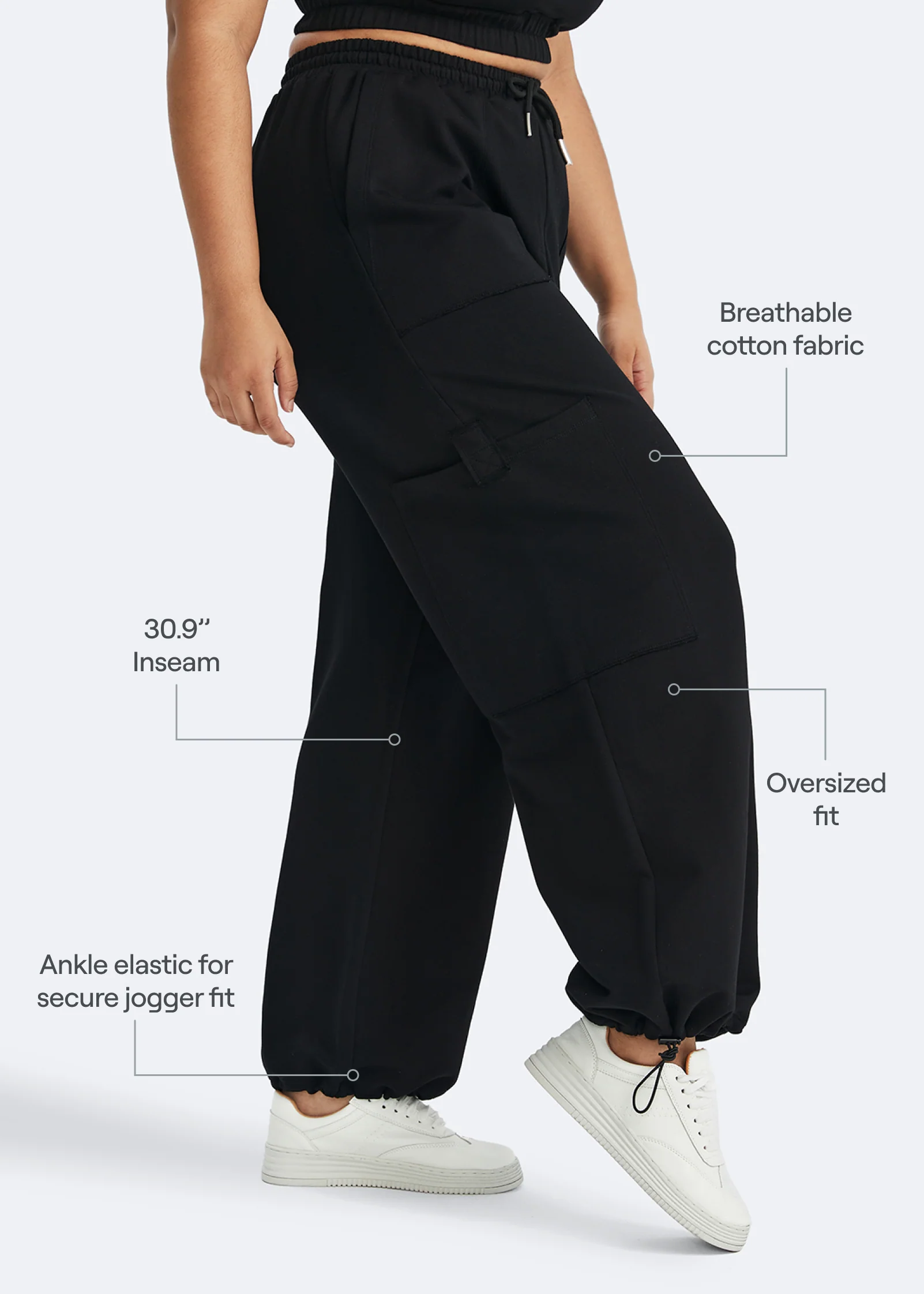 Casual Drawstring Waist Sweatpants - Image 8