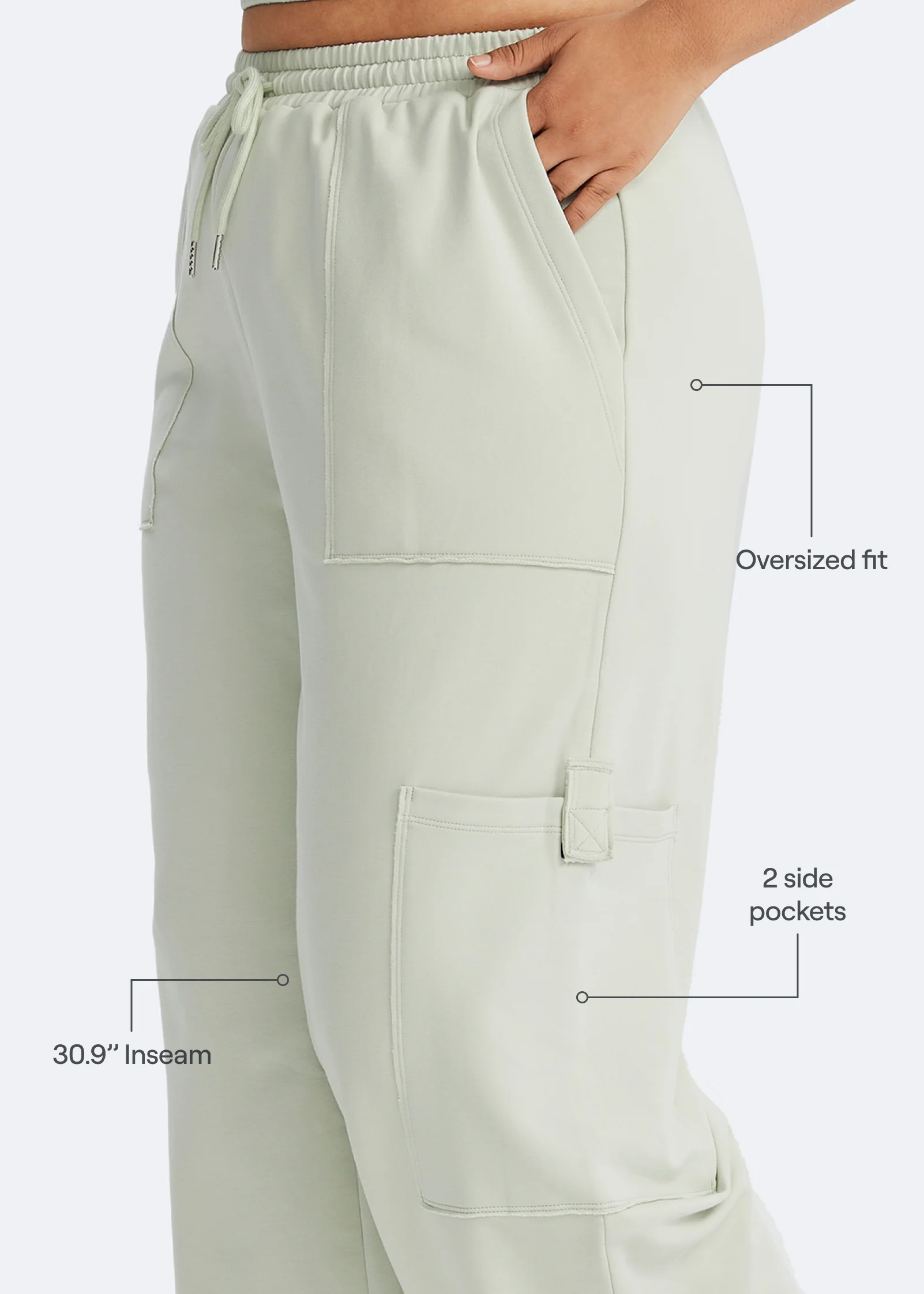 Casual Drawstring Waist Sweatpants - Image 8