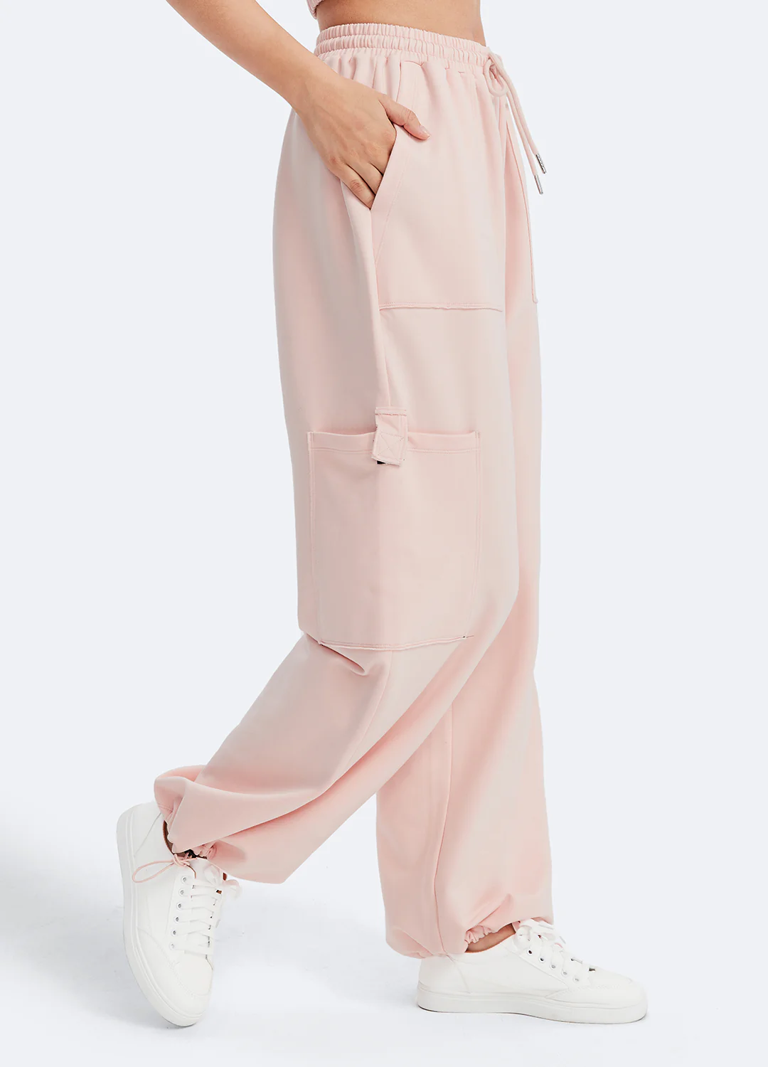 Casual Drawstring Waist Sweatpants - Image 3