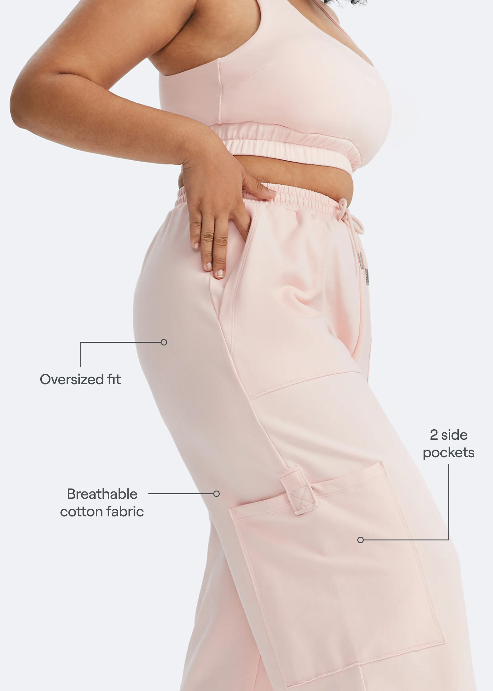 Casual Drawstring Waist Sweatpants - Image 7