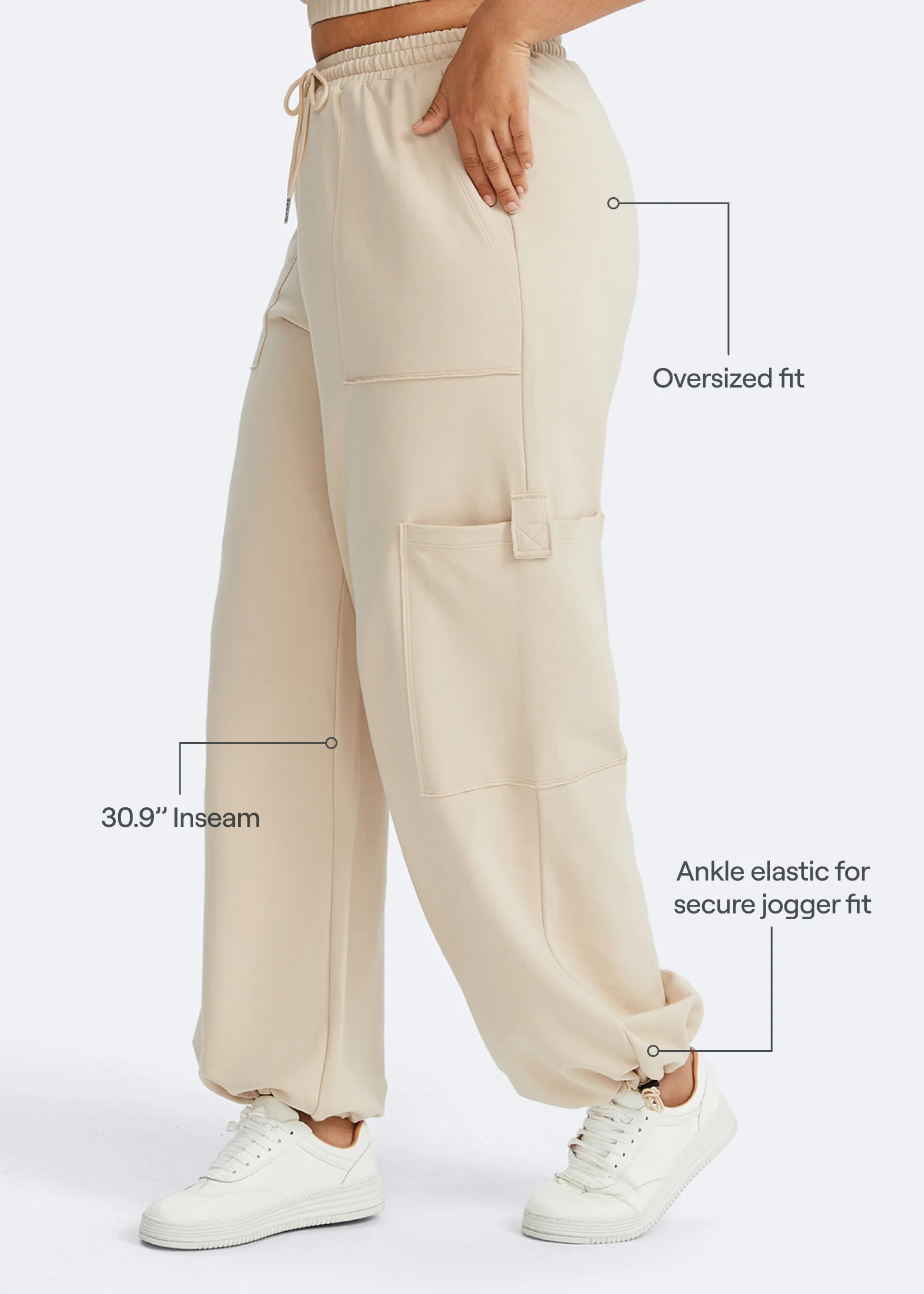 Casual Drawstring Waist Sweatpants - Image 8