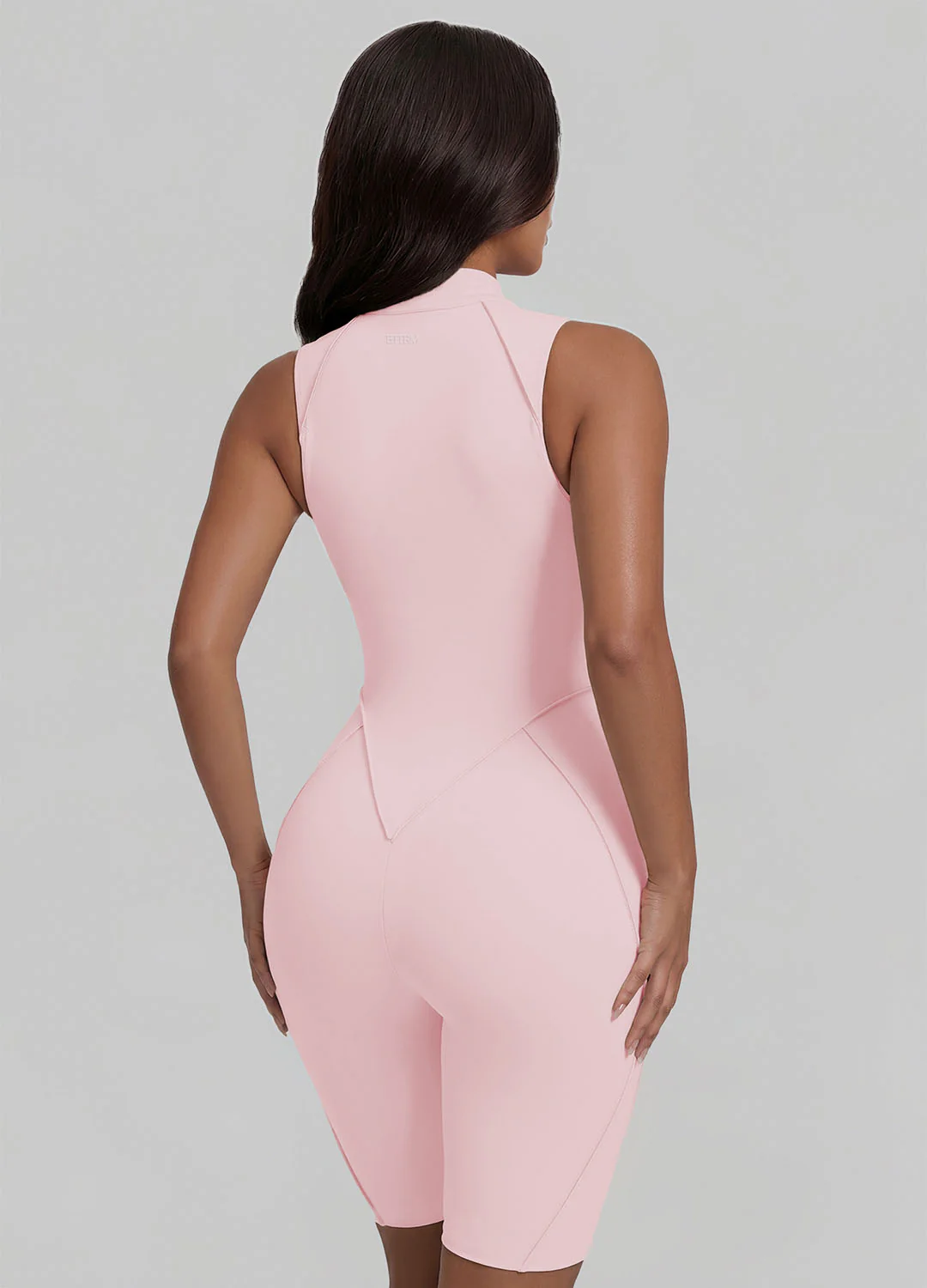 Closed-Back Sleeveless Shorts Catsuit - Image 6