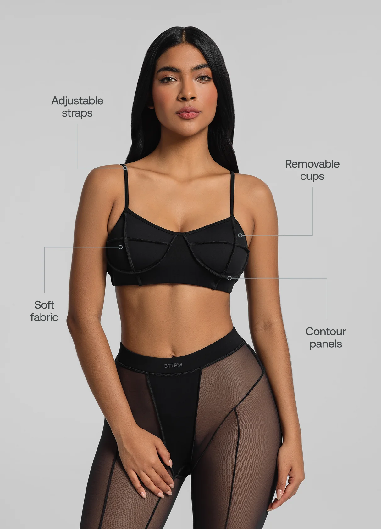 Contour Stitch Bralette - Image 2