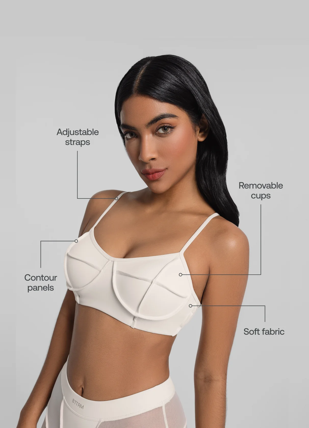 Contour Stitch Bralette - Image 2