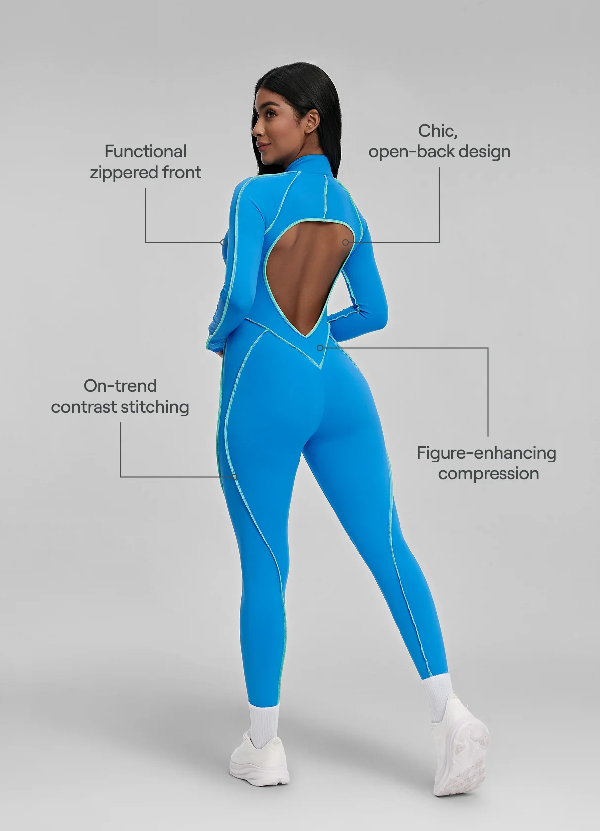Contour Stitch Catsuit - Image 2