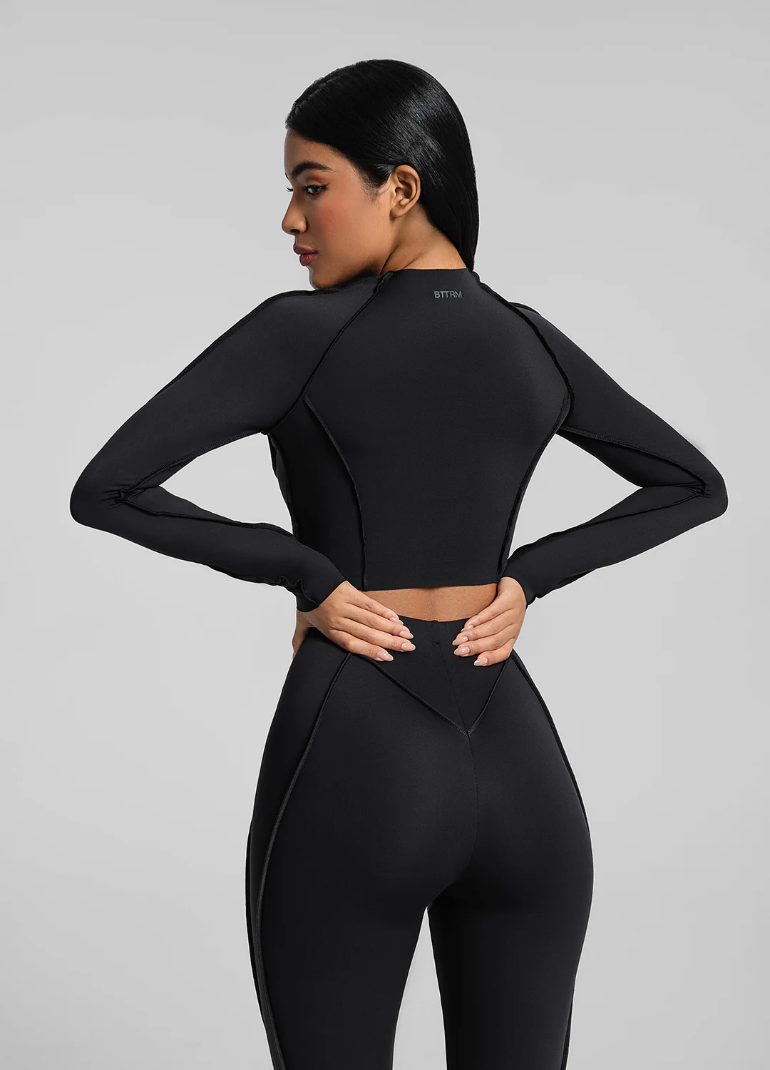 Contour Stitch Long Sleeve Crop - Image 3
