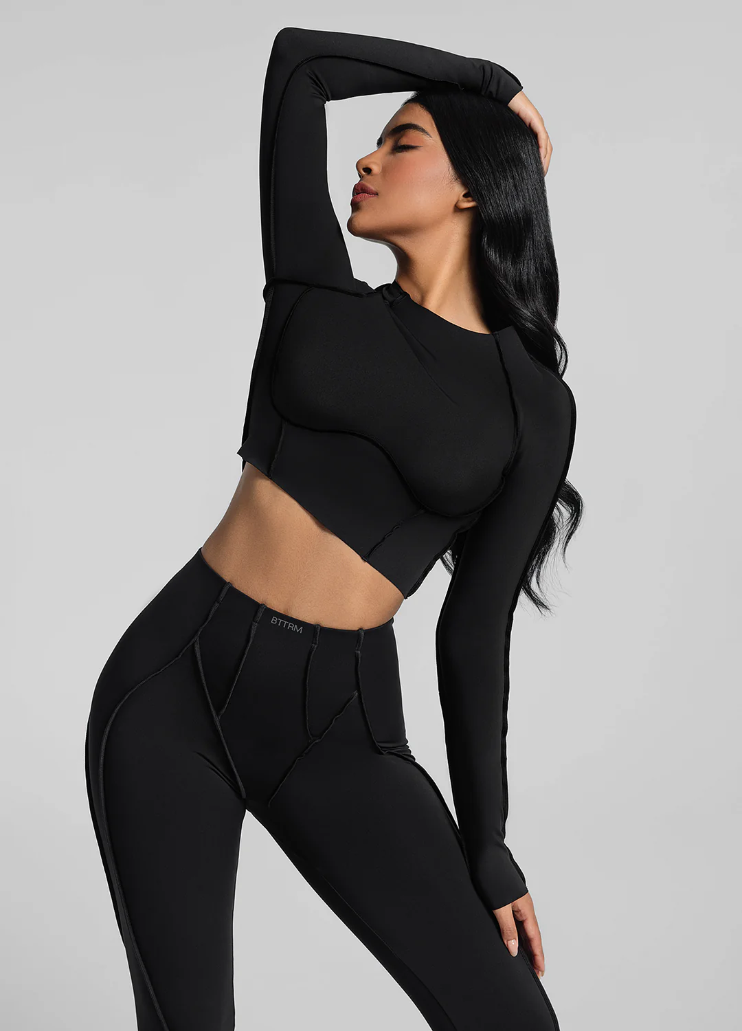 Contour Stitch Long Sleeve Crop - Image 5