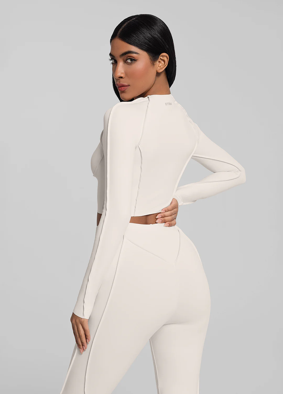 Contour Stitch Long Sleeve Crop - Image 3