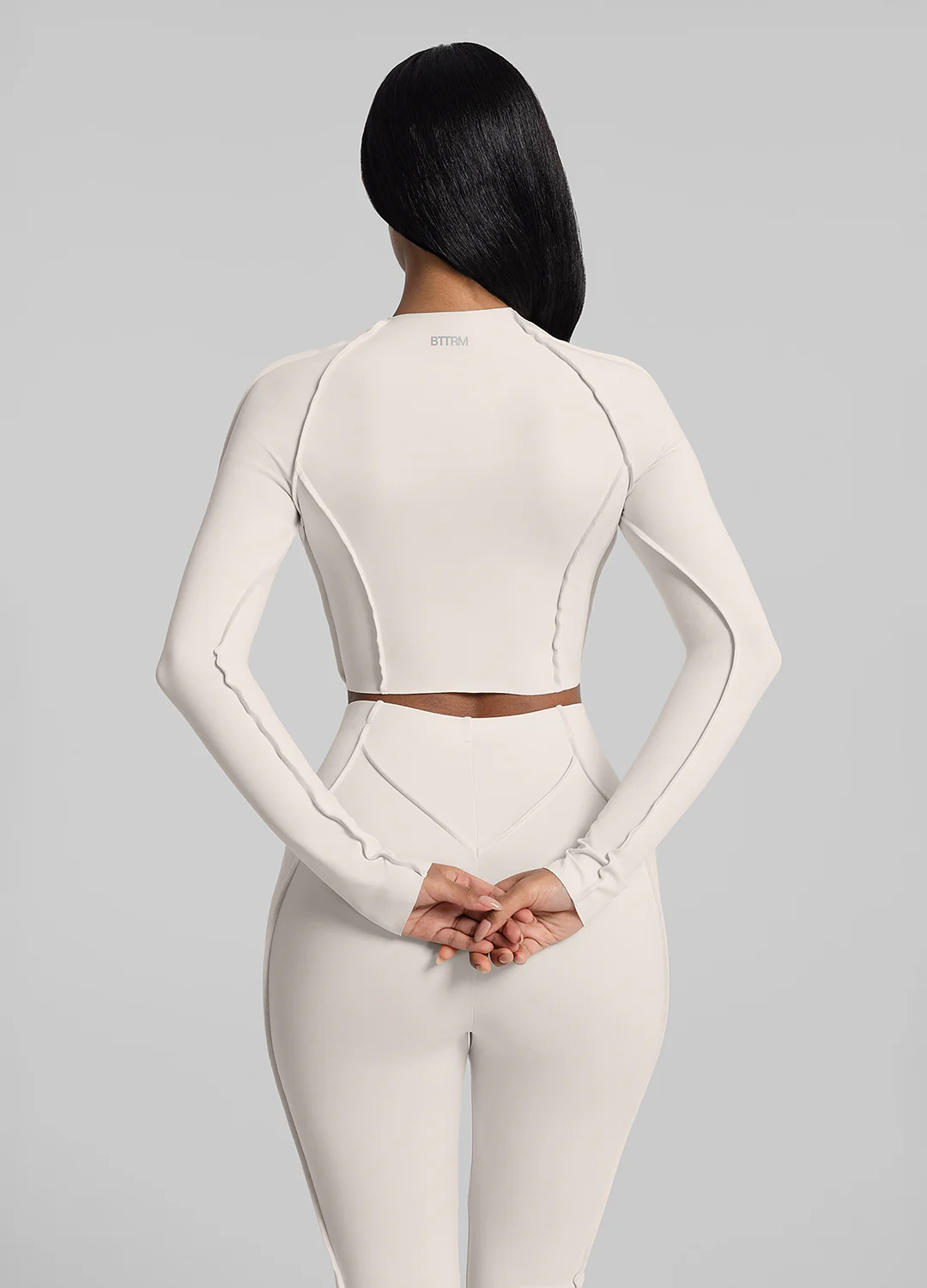 Contour Stitch Long Sleeve Crop - Image 4