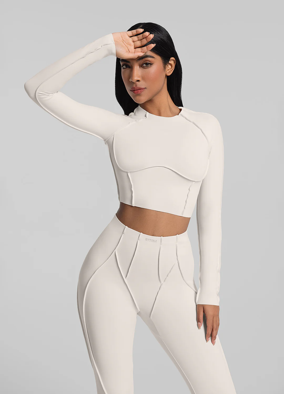 Contour Stitch Long Sleeve Crop - Image 5