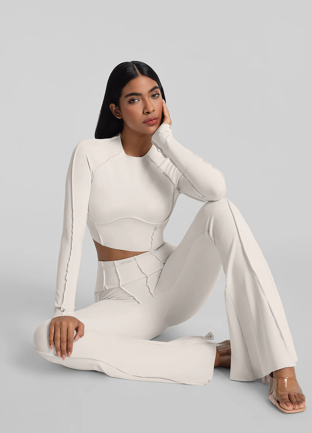 Contour Stitch Long Sleeve Crop - Image 6