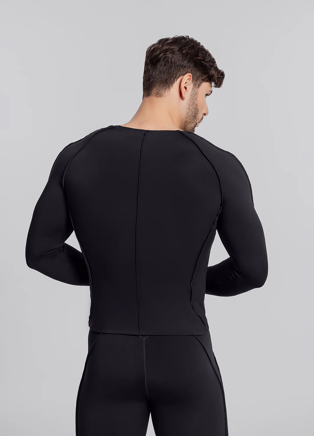 Contour Stitch Long Sleeve Top - Image 3