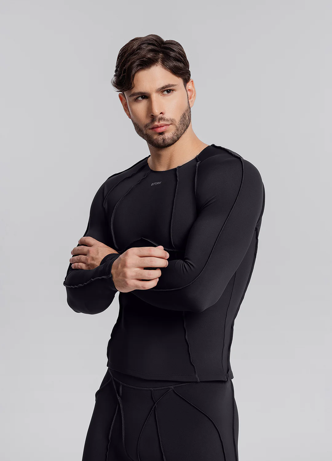 Contour Stitch Long Sleeve Top - Image 5