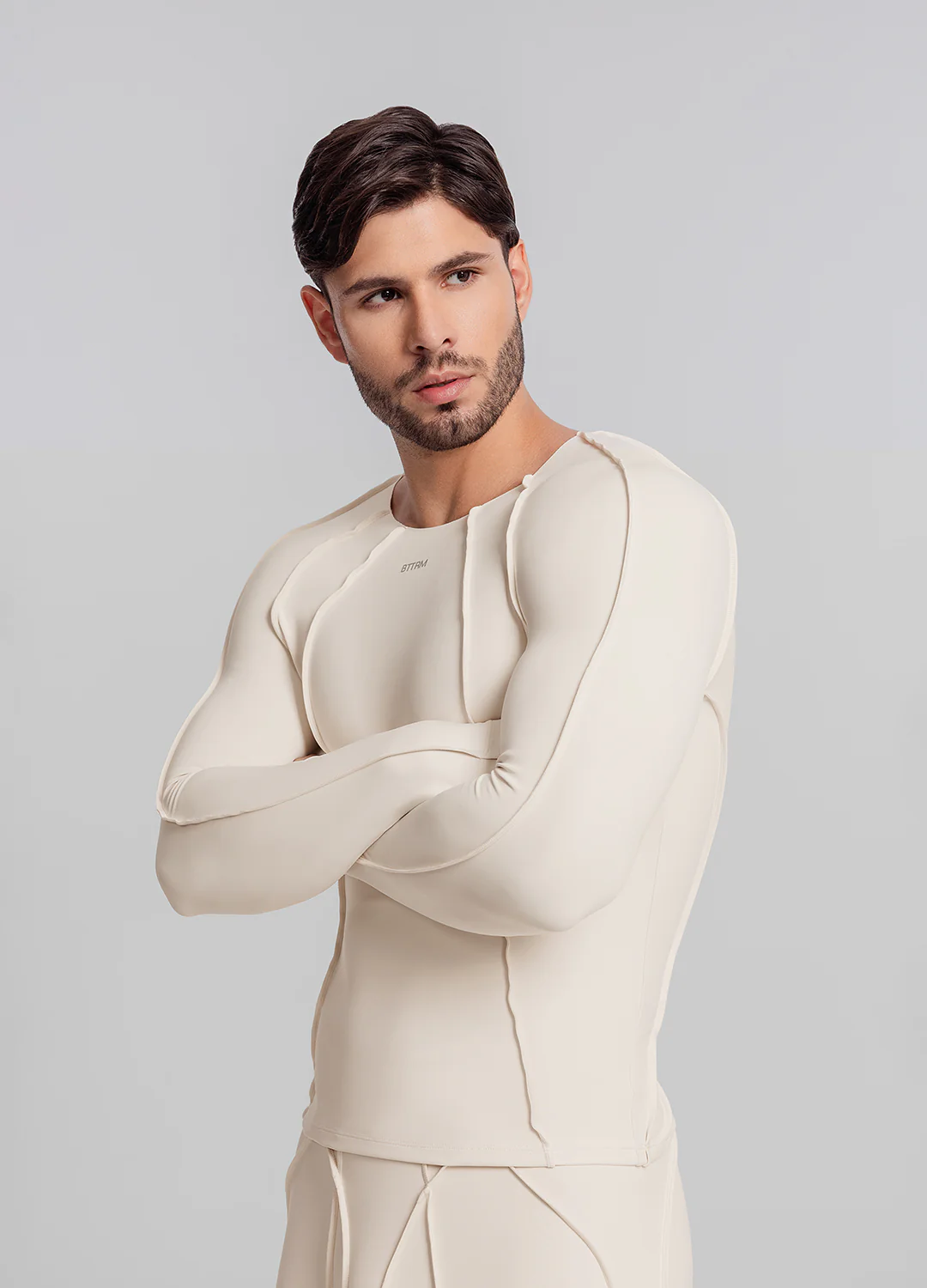 Contour Stitch Long Sleeve Top - Image 4