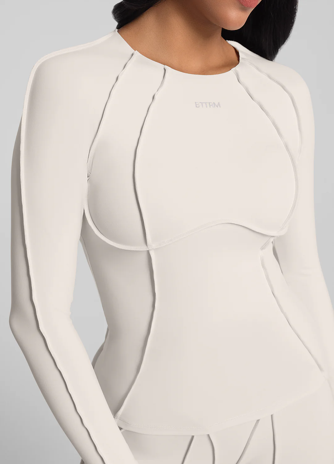 Contour Stitch Long Sleeve Top - Image 4