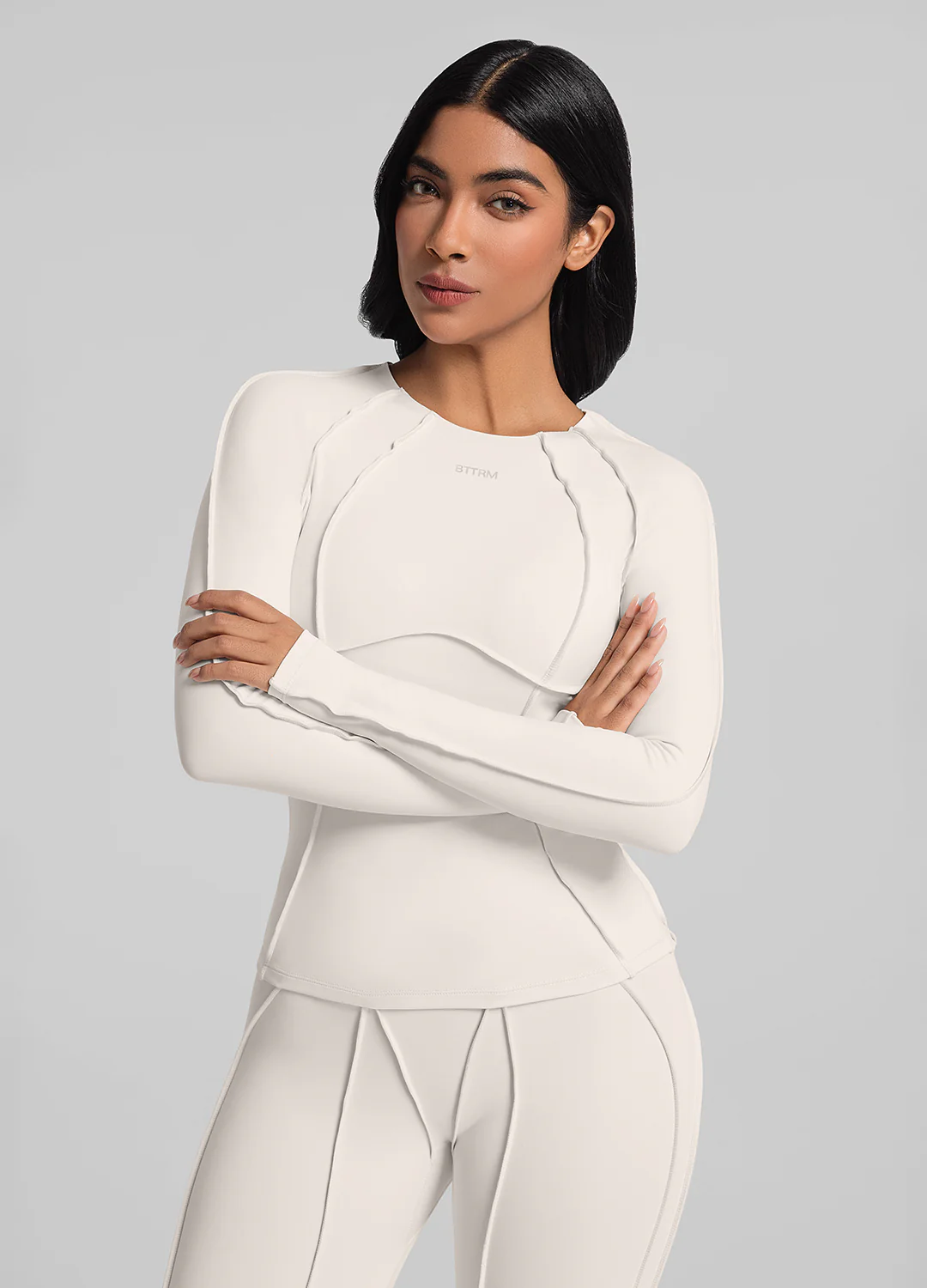 Contour Stitch Long Sleeve Top - Image 5