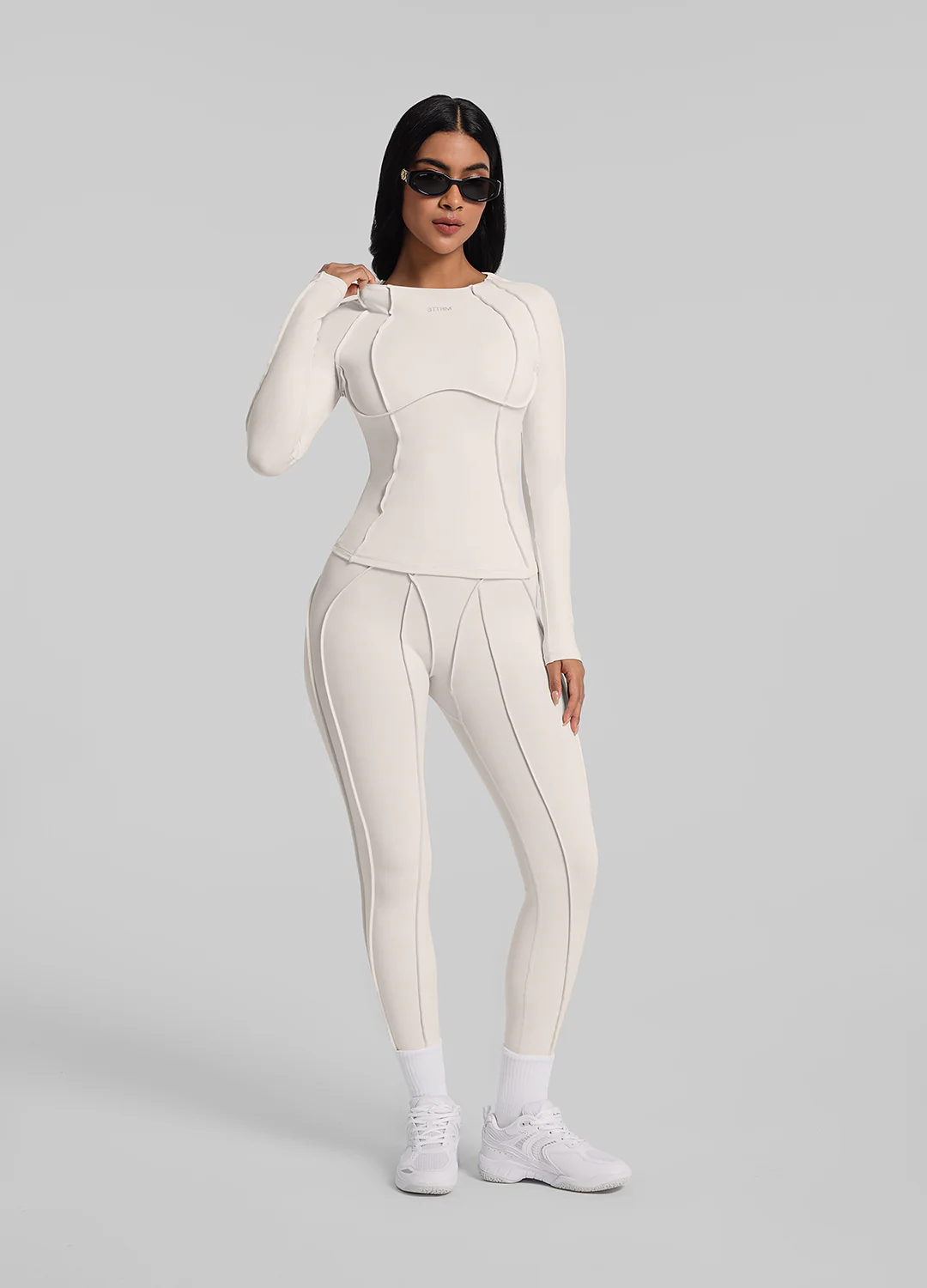 Contour Stitch Long Sleeve Top - Image 6