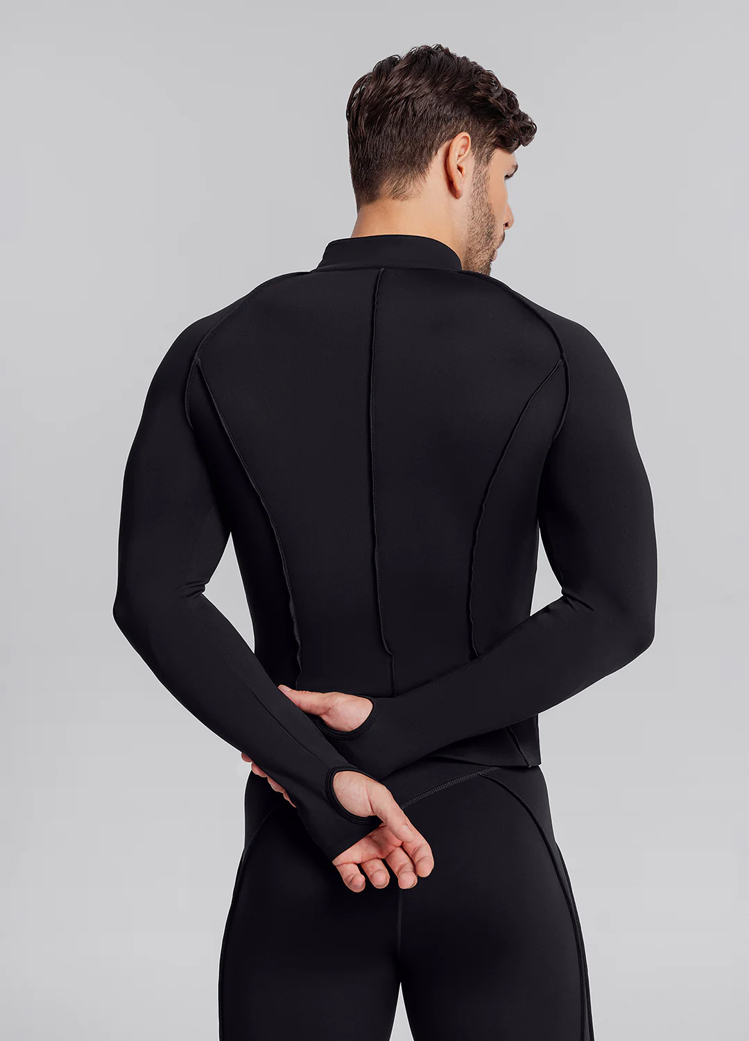 Contour Zip-Up Long Sleeve Top - Image 3