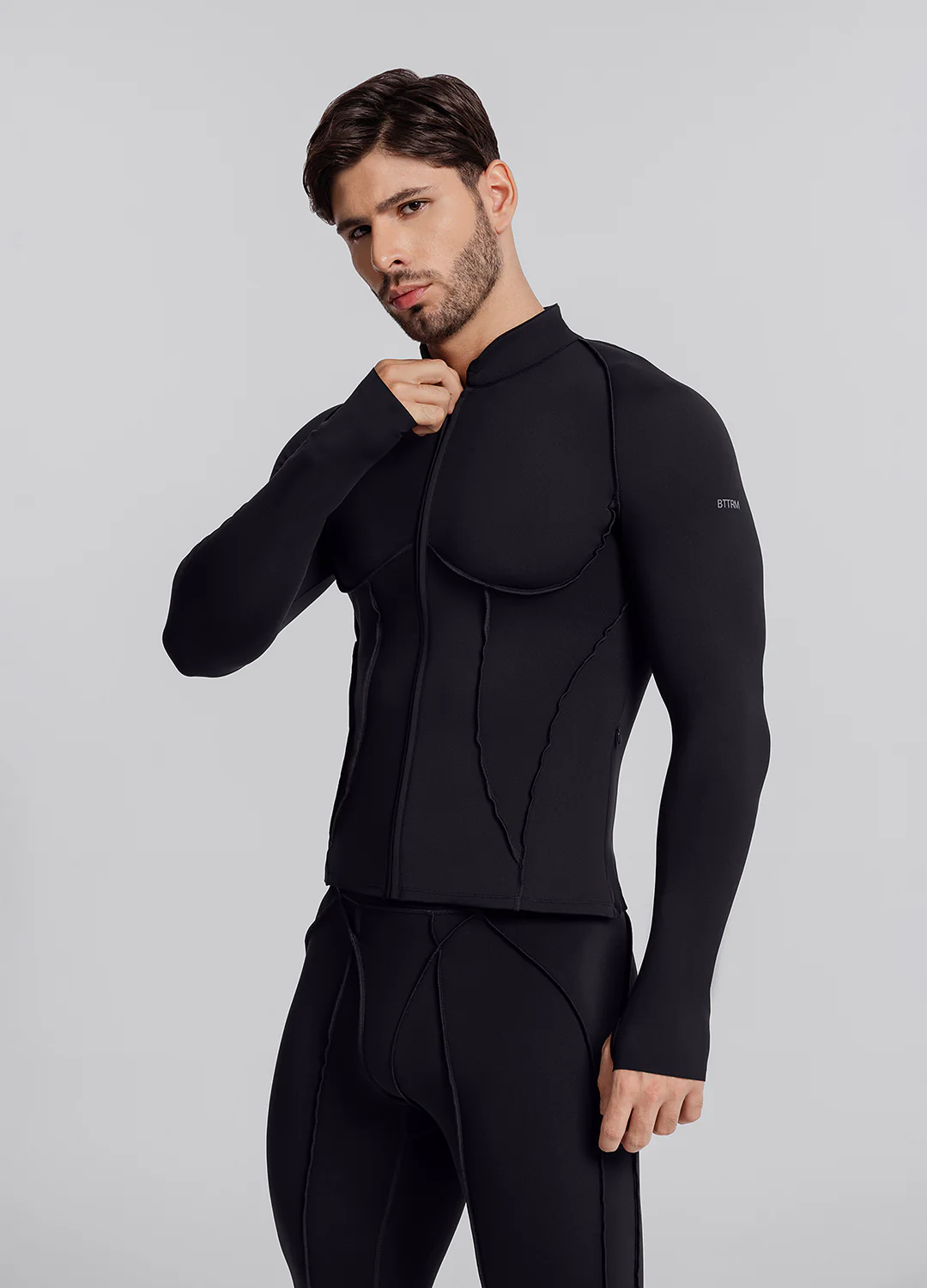 Contour Zip-Up Long Sleeve Top - Image 5