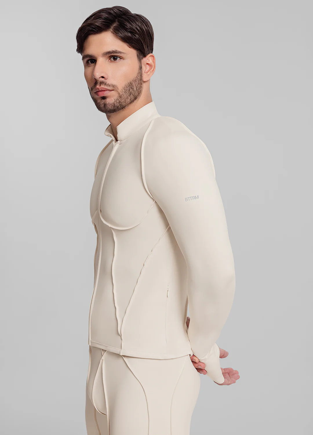 Contour Zip-Up Long Sleeve Top - Image 2
