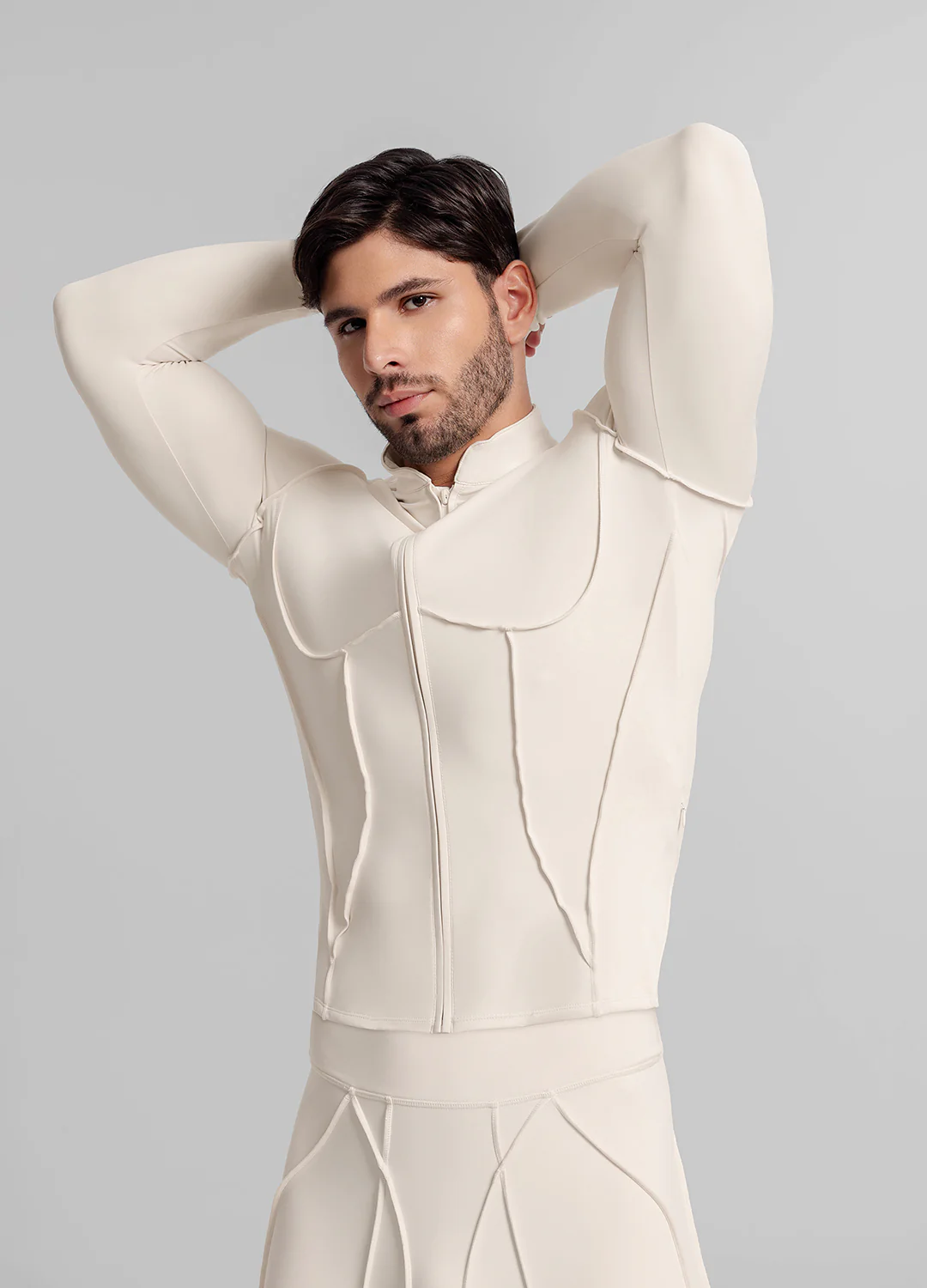 Contour Zip-Up Long Sleeve Top - Image 4