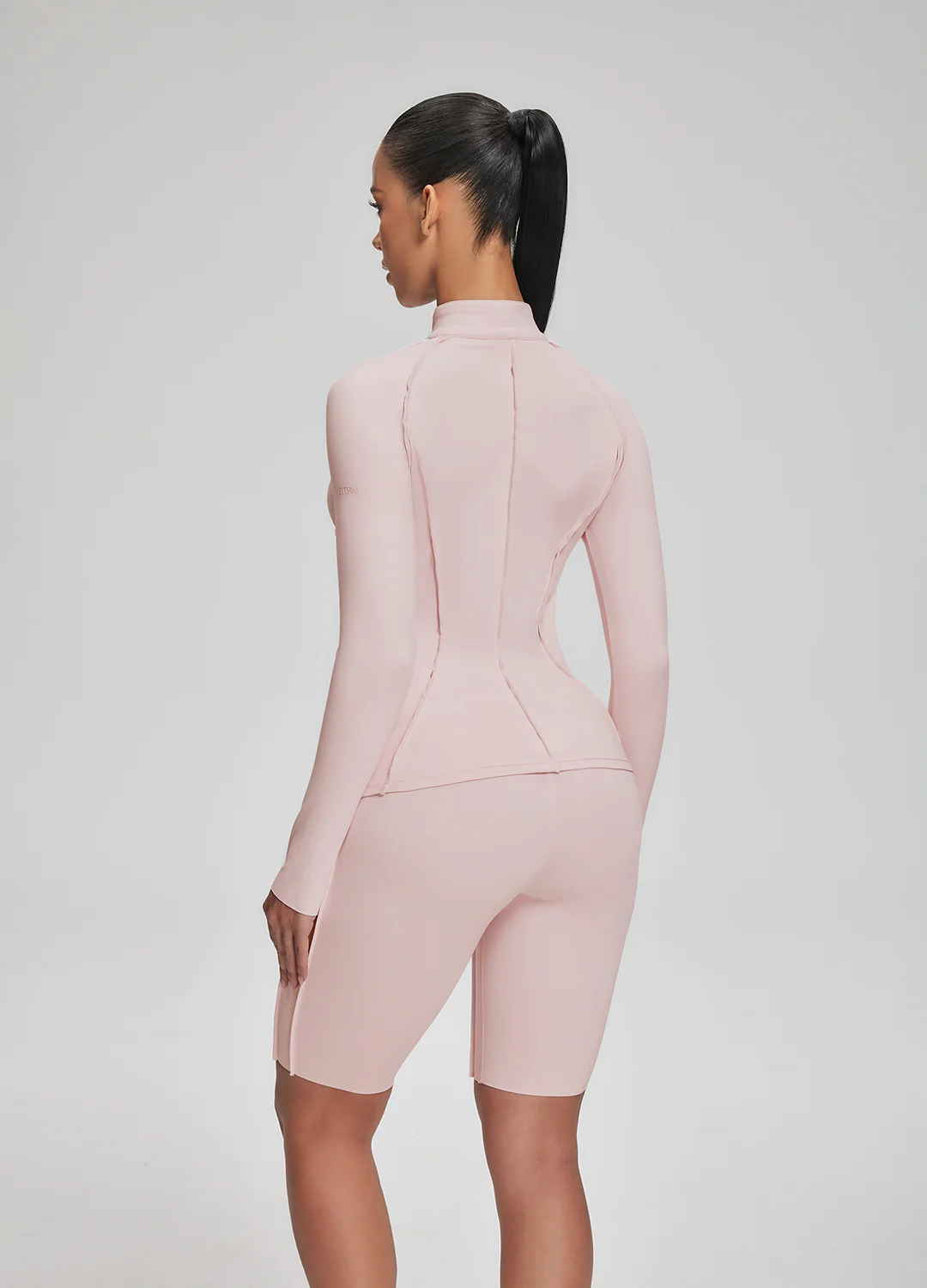 Contour Zip-Up Long Sleeve Top - Image 2