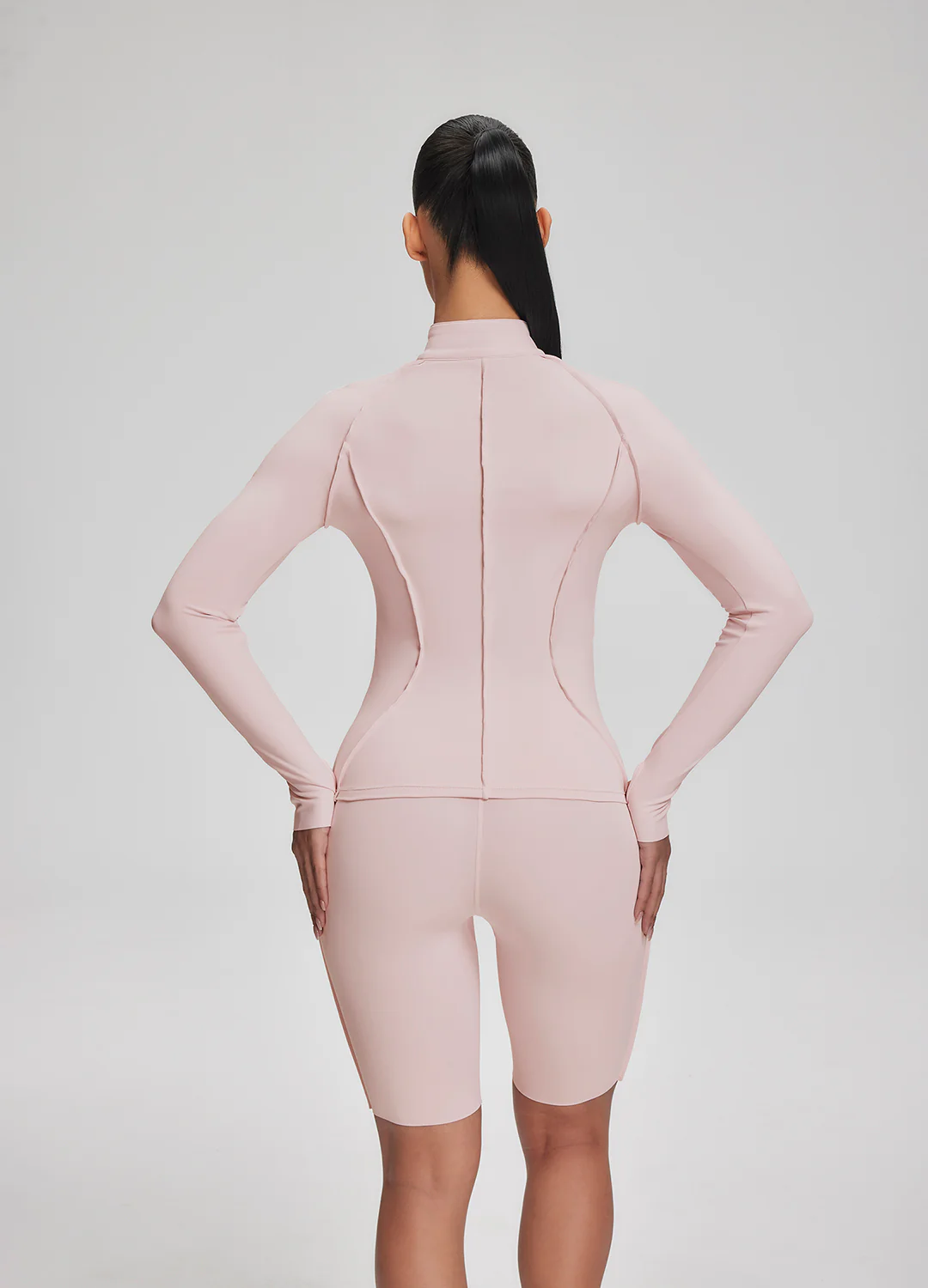 Contour Zip-Up Long Sleeve Top - Image 3