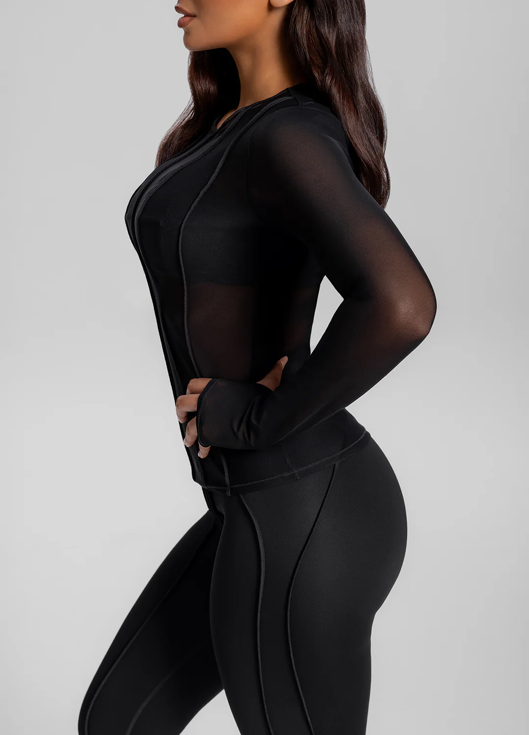 Contoured Long Sleeve Top - Image 2