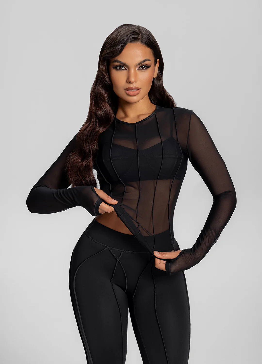 Contoured Long Sleeve Top - Image 6