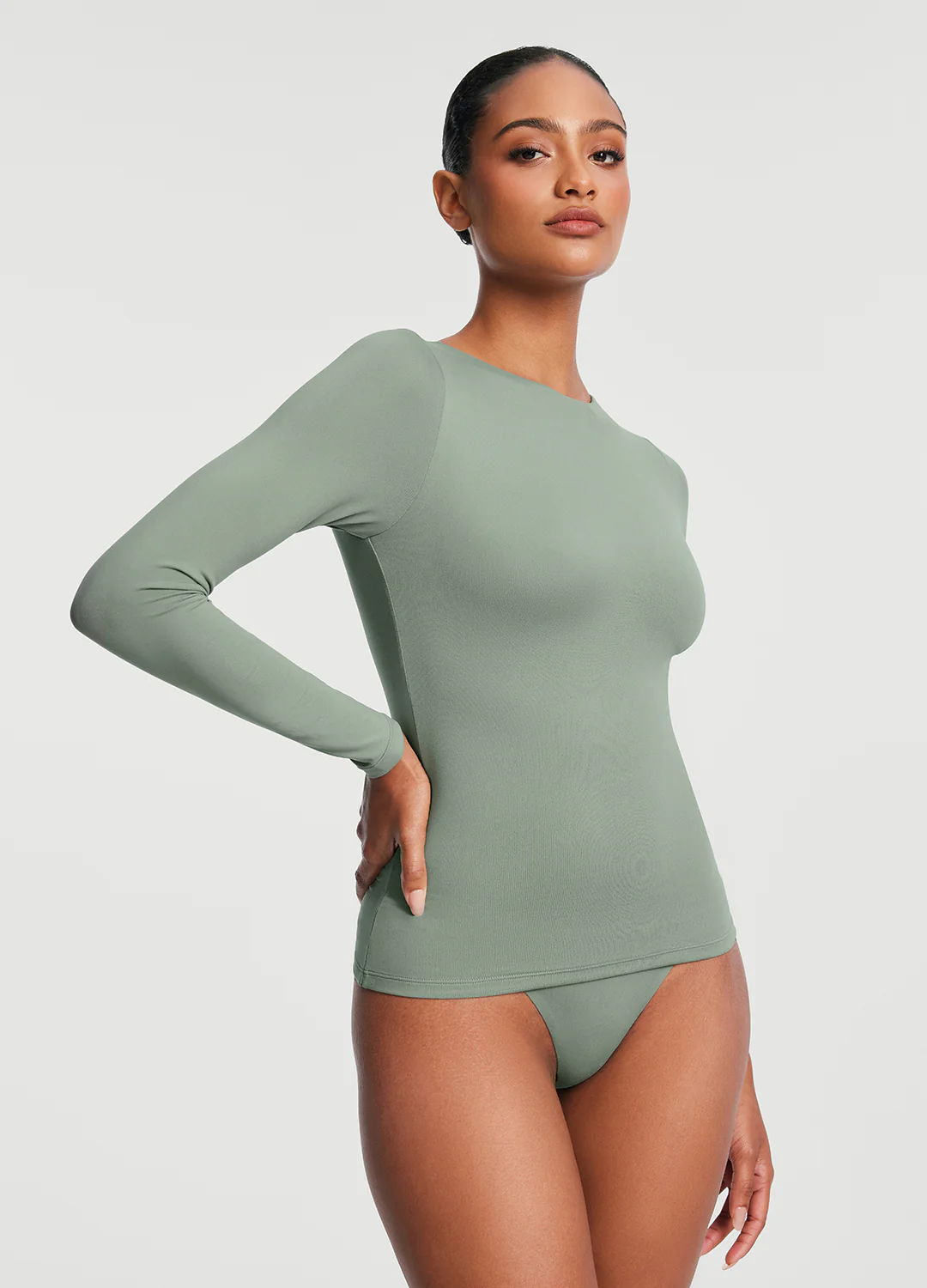 Crew Neck Long Sleeve Top - Image 4