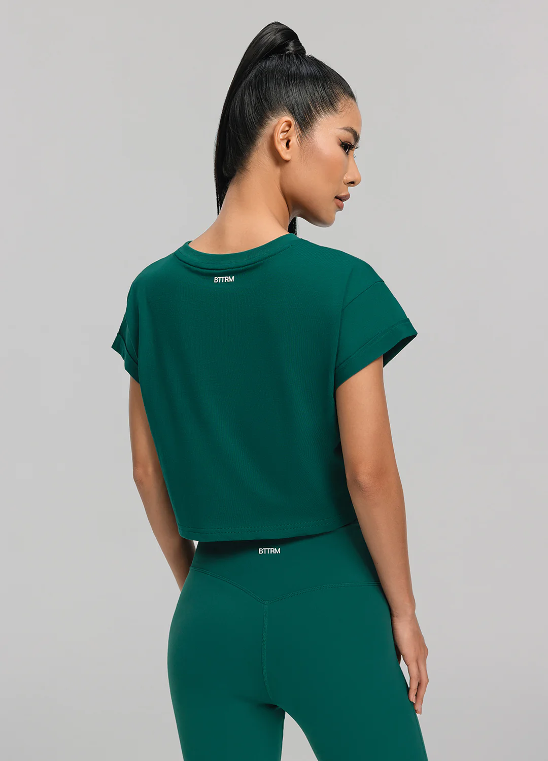 Cropped Cotton T-Shirt - Image 3