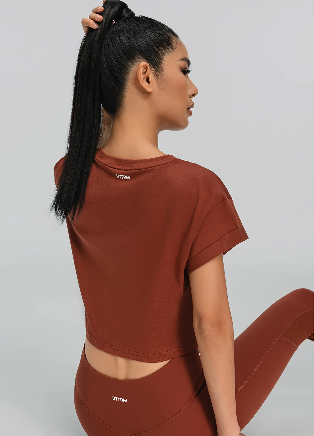 Cropped Cotton T-Shirt - Image 3