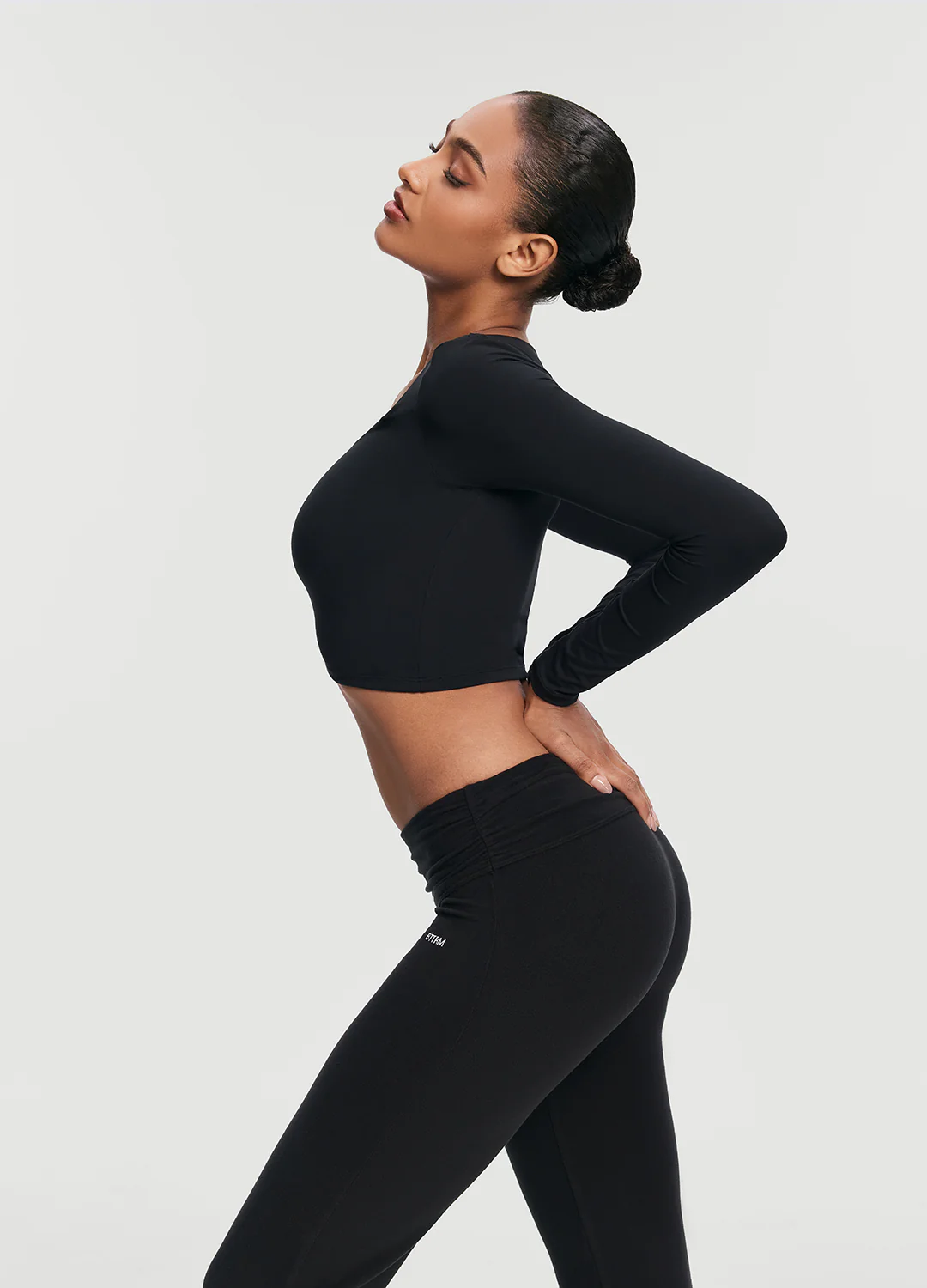 Cropped Round Neck Top - Image 3