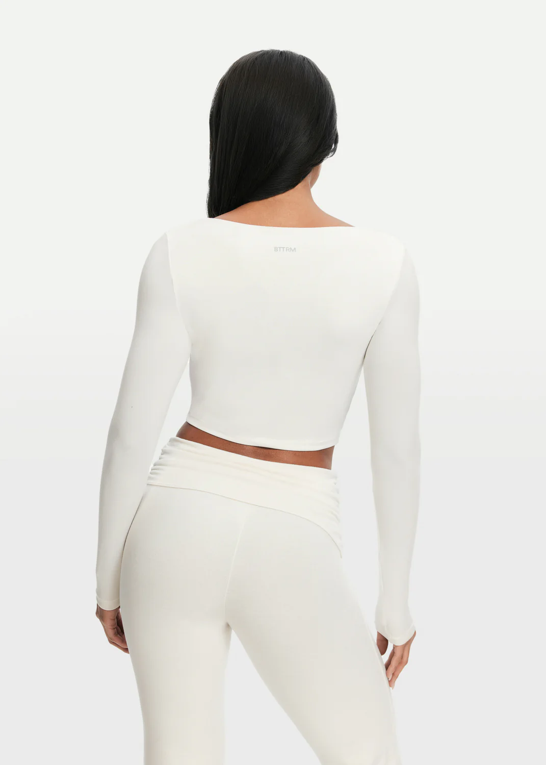 Cropped Round Neck Top - Image 2