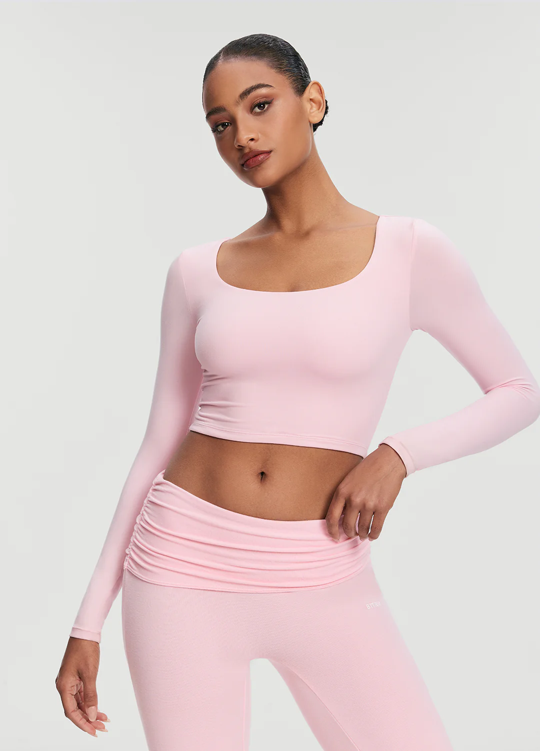Cropped Round Neck Top - Image 5