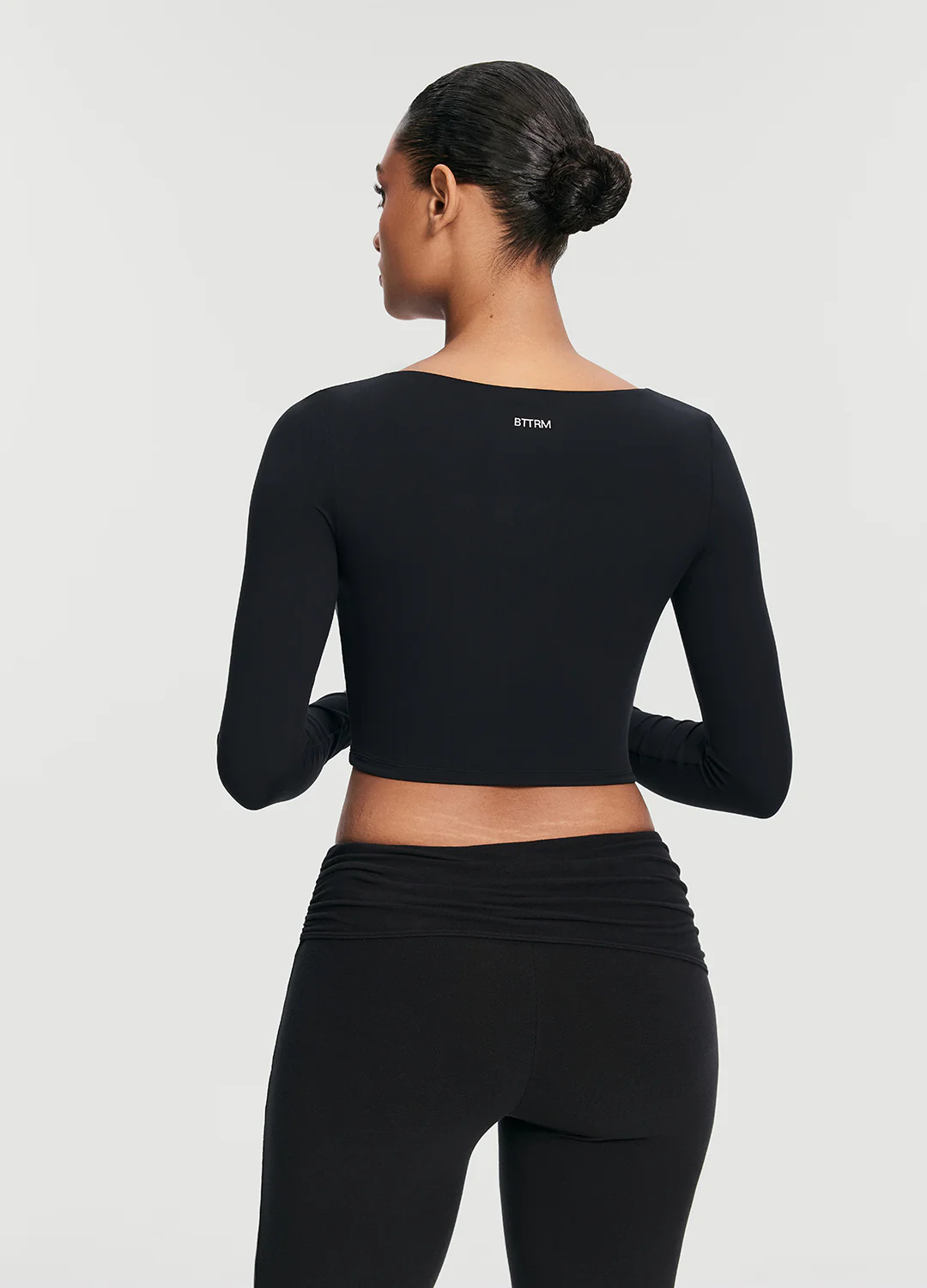 Cropped Round Neck Top - Image 2