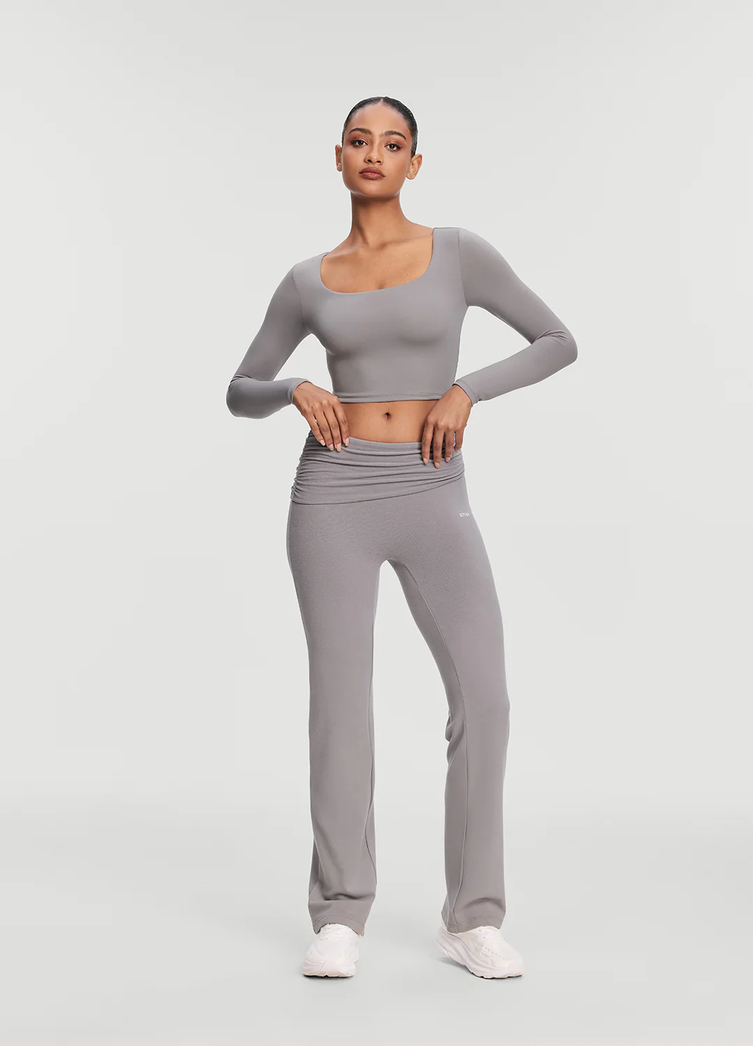 Cropped Round Neck Top - Image 5