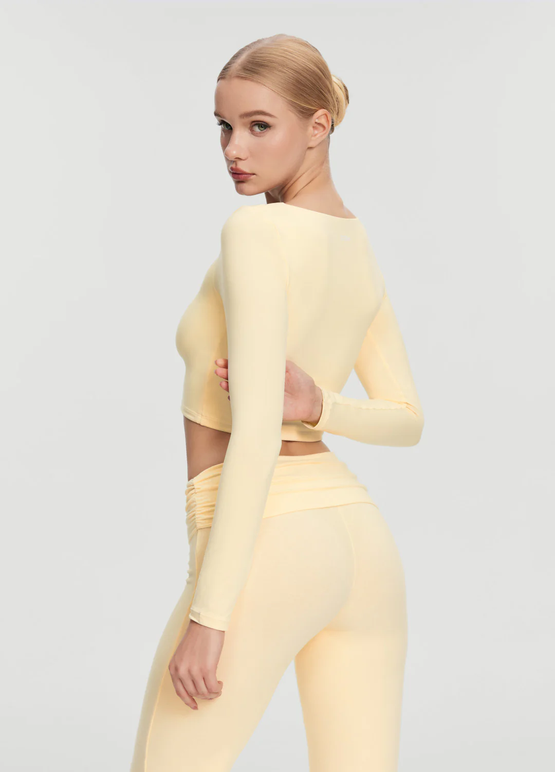 Cropped Round Neck Top - Image 3