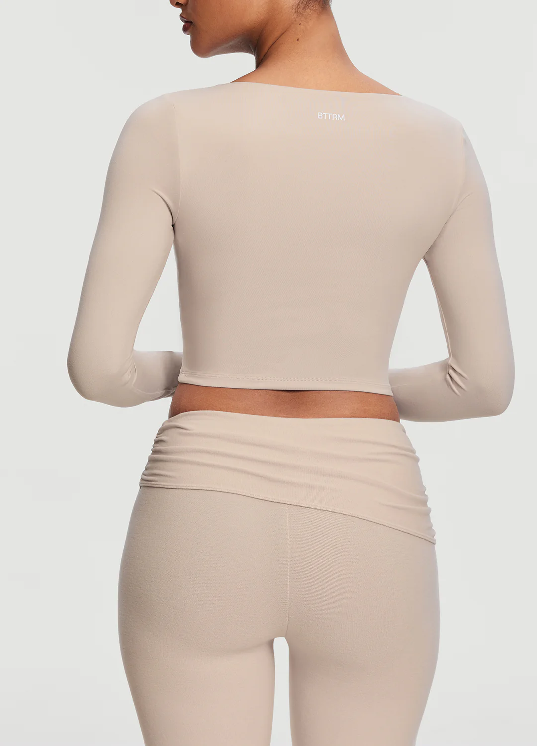 Cropped Round Neck Top - Image 2