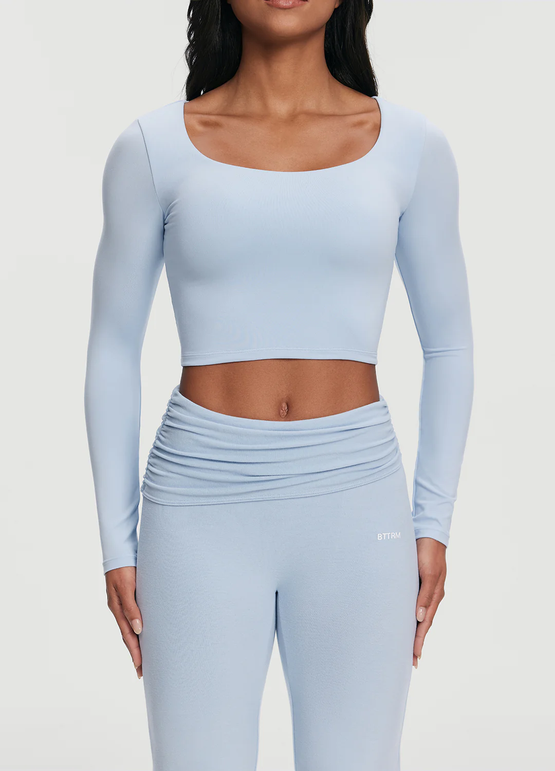 Cropped Round Neck Top - Image 4