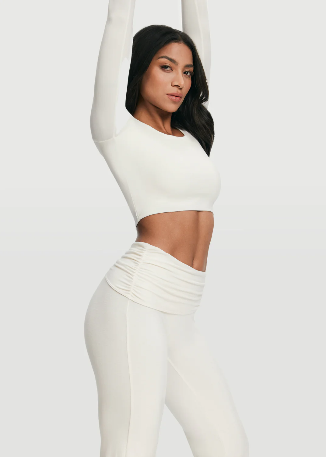 Cropped Round Neck Top - Image 3