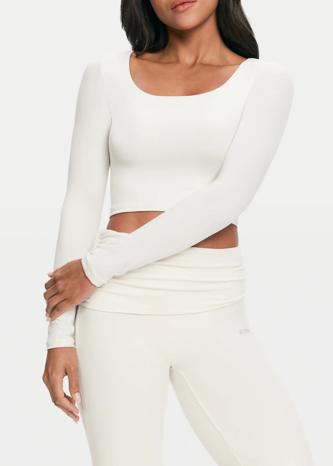 Cropped Round Neck Top - Image 5